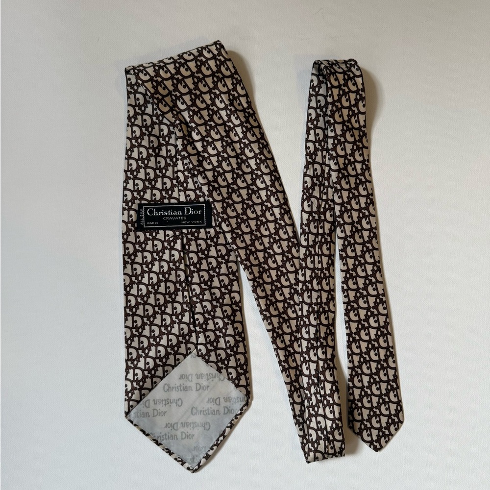 Dior Vintage Monogram Tie